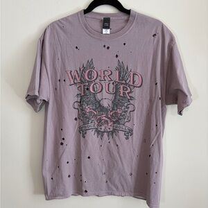 New – Sweet Claire World Tour Rock & Roll Graphic Tee - Small